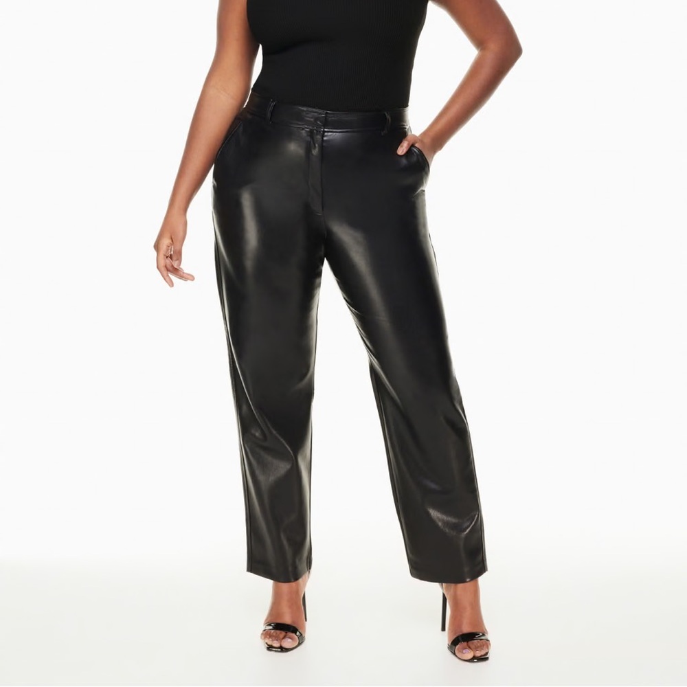 Command Pant Mid-rise Vegan Leather Pants